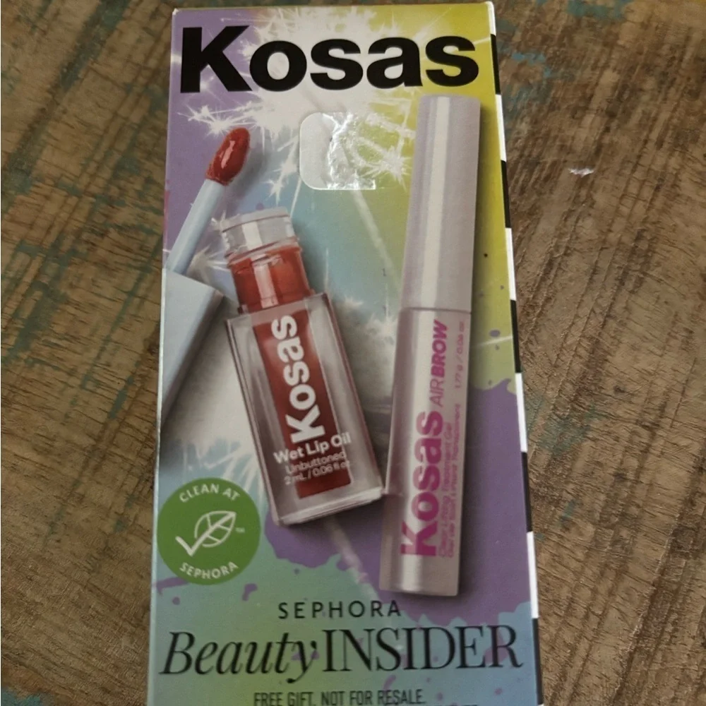 Kosas Wet Lip Oil and Air brow NIB